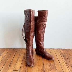DEREK LAM 10 CROSBY 'Lodan' Over The Knee Leather Boots
